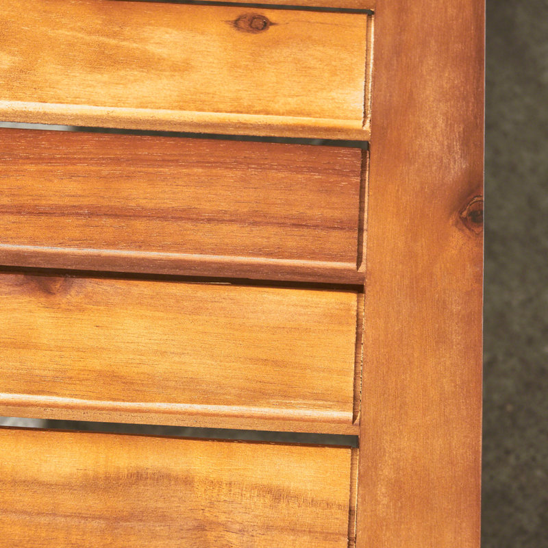 HOPKINS INDUSTRIAL WOOD AND METAL BENCH, Teak