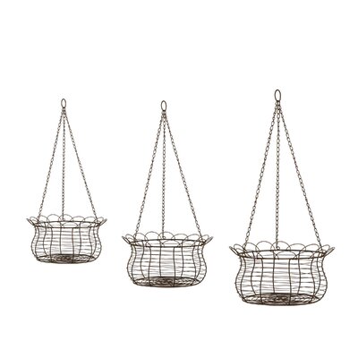 August Grove® Henke Metal Hanging Planter & Reviews | Wayfair