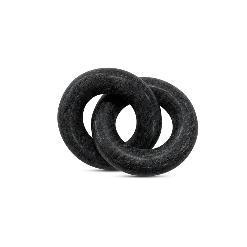 Hera Tabletop Decor Beige Marble, Black