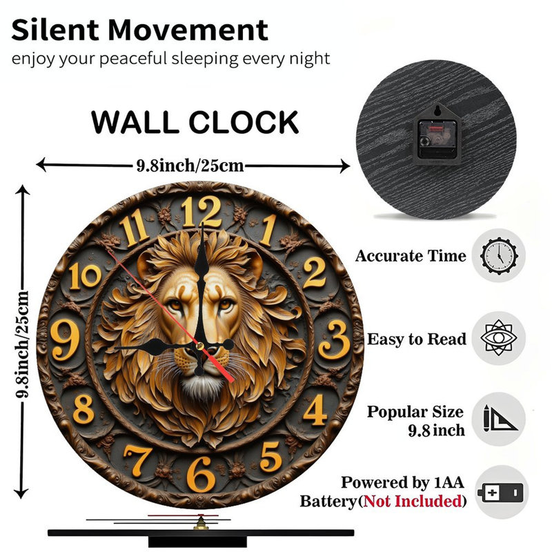 Horloge Lion