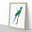 Long-Tailed Parakeet by George Shaw - Framed Print-55617377-55617381