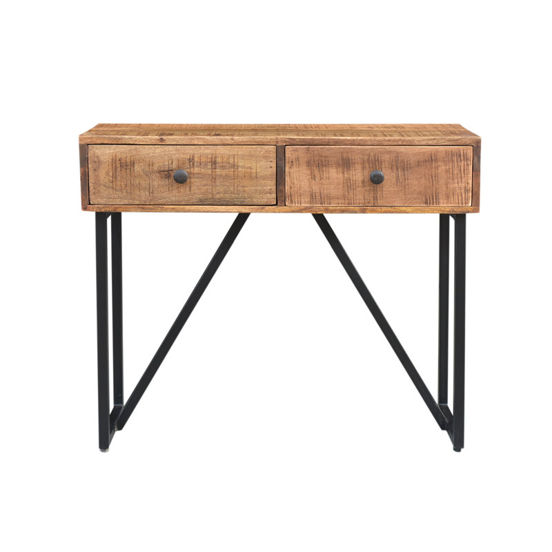 Aigul 36'' Solid Wood Top Console Table