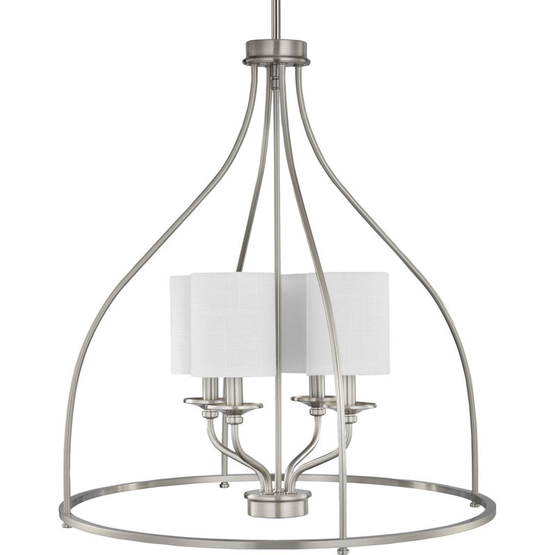 Hengrove 4 - Light Chandelier, Brushed Nickel