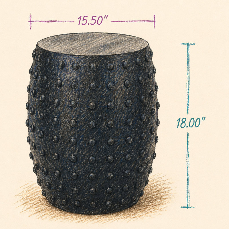 Table d'appoint d'extérieur en béton léger