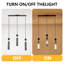 Luminaire suspendu moderne 3 lumières noir et or avec abat-jour en maille Chandelier - 25 po
