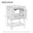 Bathroom Vanity with Sink (White)