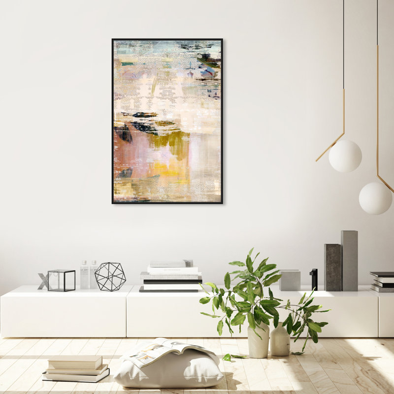 «Summer Layers» par Oliver Gal Print, Impression encadrée, H 37 po x l 25 po, Noir