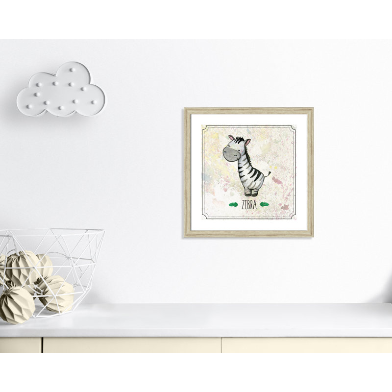 Adhésif décoratif 4 pi Jungle Day, Cadre plat beige, H 22,5 po x l 22,5 po x P 0,6 po
