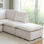 Canapé modulaire en velours côtelé avec repose-pieds Hepworth-109010488