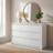 47.24" Width MDF 8-Drawer Dresser - Smooth Storage Accent Chest-652760762