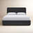 Elora Ash Wood Platform Bed In Jet-2054509867-2054509877