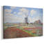 Champ de tulipes avec le moulin à vent de Rijnsburg-Claude Monet-Toile tendue avec châssis-1886-395981175