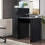 Bureau 44 po noir avec armoire et 3 tiroirs pour bureau d'ordinateur avec prises USB et ports USB-1059467460