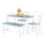 Vardin 4 - Person Pine Solid Wood Dining Set-535720792-535720798
