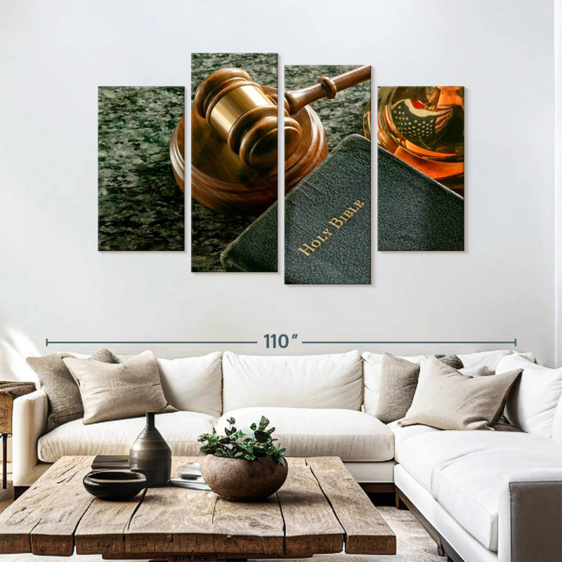 Alcaraz US Justice System, 54" H x 84" W