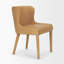 Chaise en cuir brun clair Nolan Slope