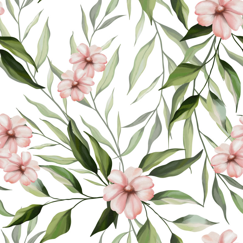 Tenafly Floral Painting - Wrapped Canvas Painting, 30cm H x 30cm W x 3.8cm D
