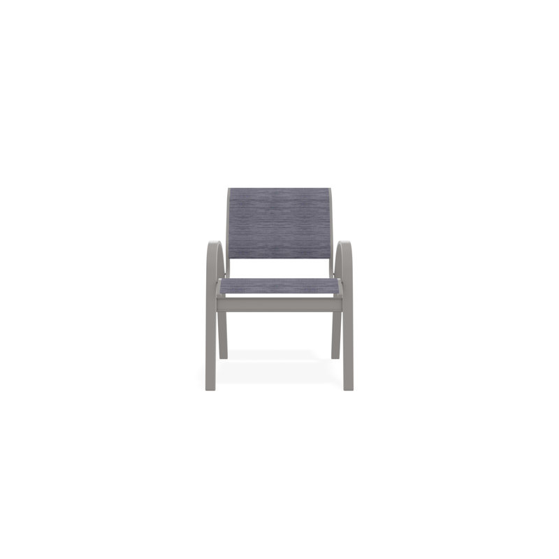 Chaise de café Aruba II, Gris chaleureux, Brooks