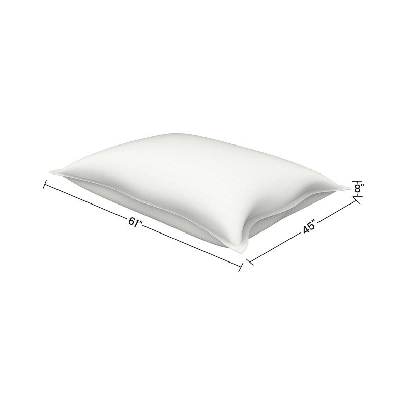 Housse pour fauteuil à billes d'extérieur (sac seulement, moyen), H 8 po x l 45 po x P 61 po, Polyester beige
