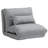 Folding Floor Chair, Convertible Lazy Sofa Bed, Floor Couch With 6-Position Adjustable Backrest And Pillow For Reading, Gaming, Meditating, Gray