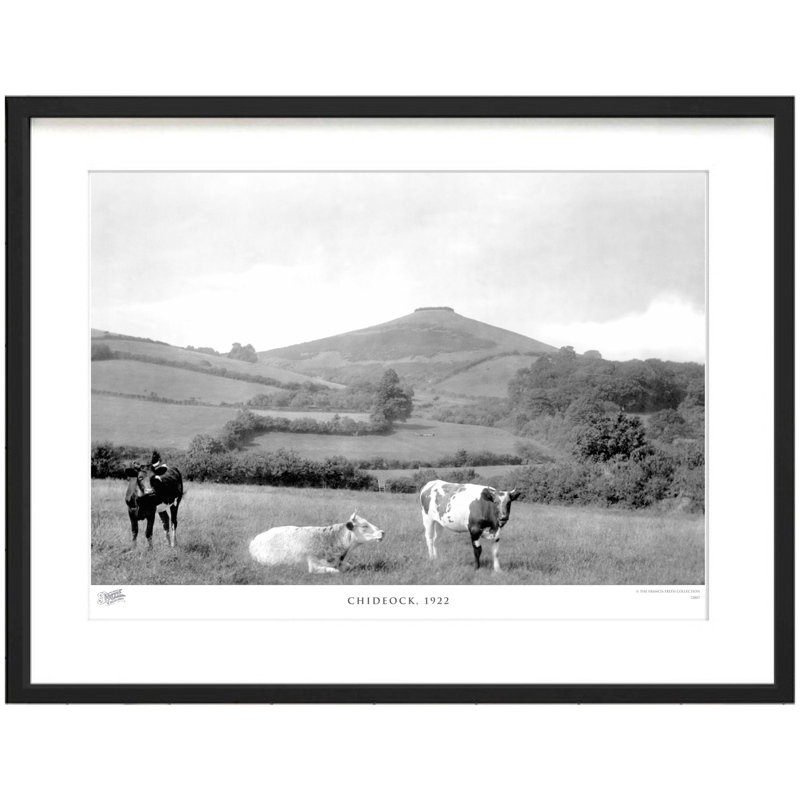 Chideock, 1922 by Francis Frith - Single Picture Frame Print, 60cm H x 80cm W x 2.3cm D