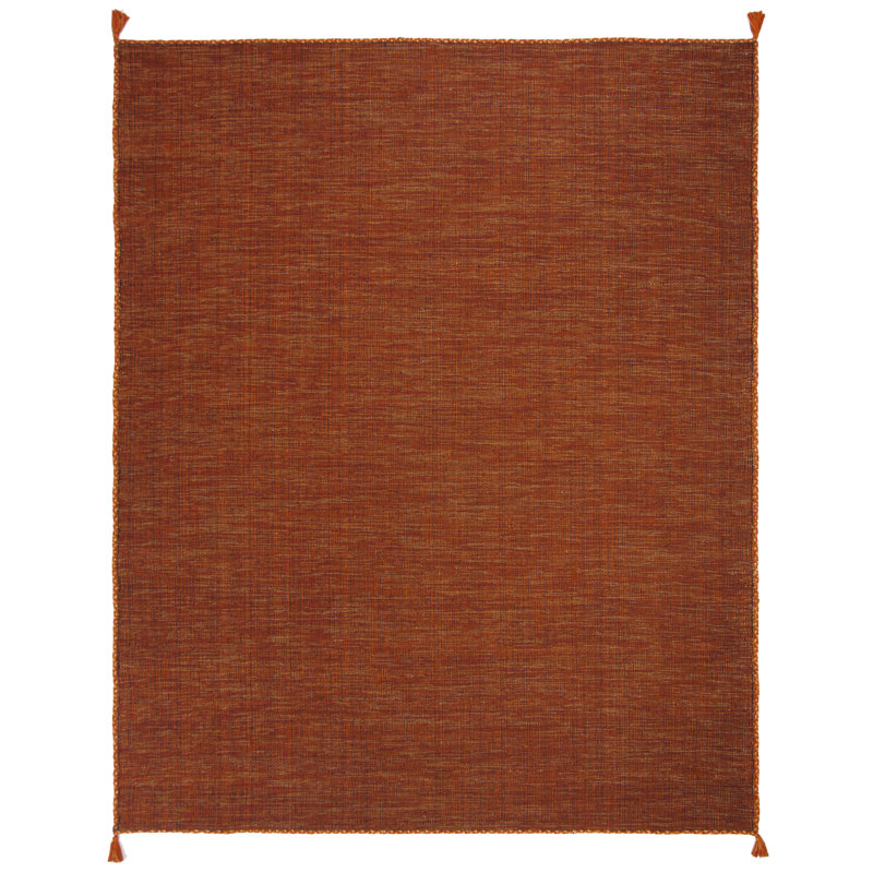 Tapis en coton tissé à la main Amaral, Rectangle 9 pi x 12 pi
