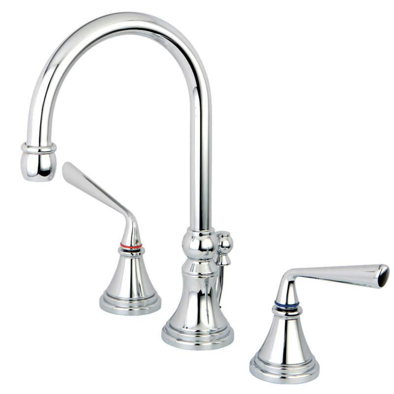 Robinet de salle de bain argenté avec drain, Chrome poli