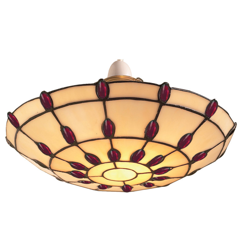 Boller 14 cm H Bowl Glass Pendant Shade ( Screw On ), Ruby