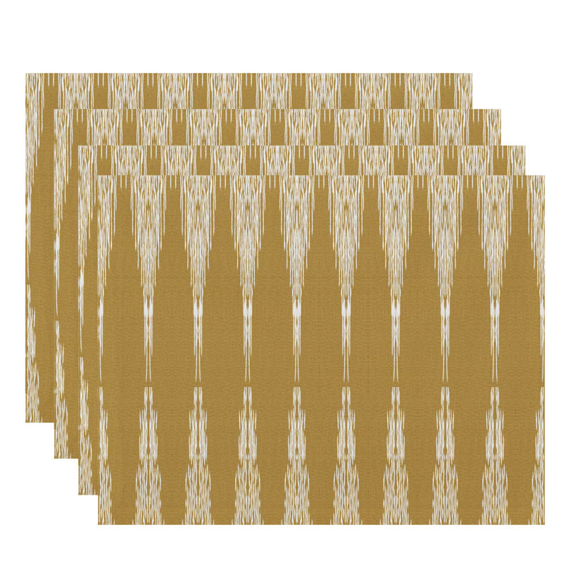 Ensemble de napperons 4 pièces Avalon, Doré