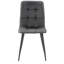 Chaise d'appoint en velours capitonné Steller-1900230262