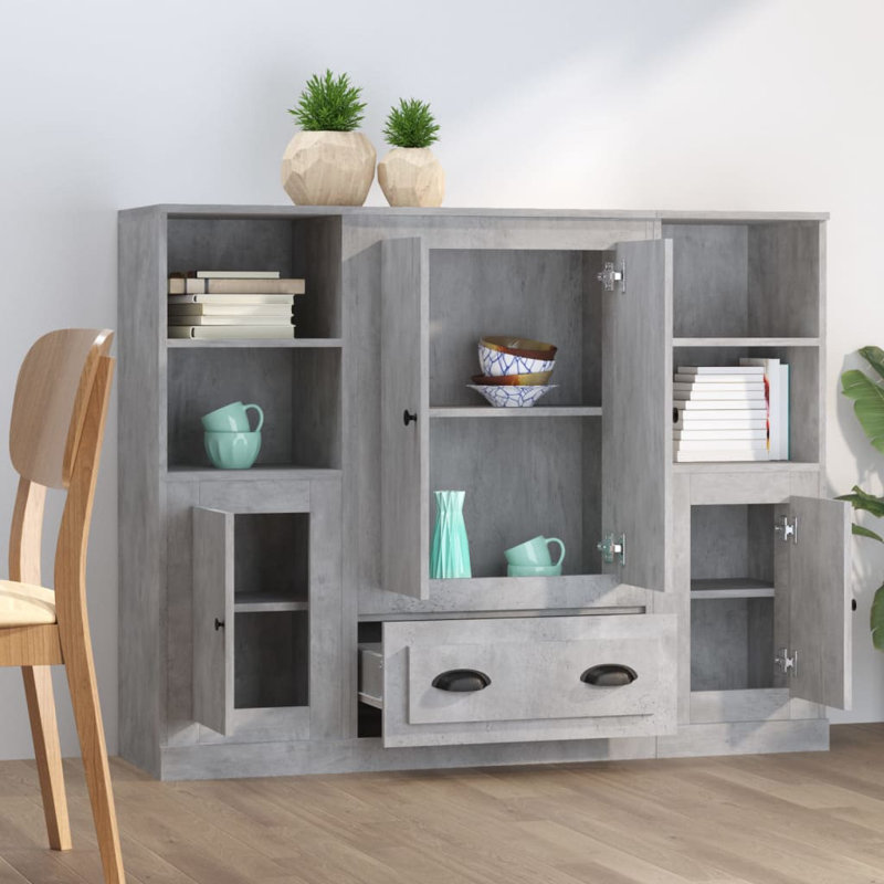 Danilo 132cm Sideboard, Concrete Grey