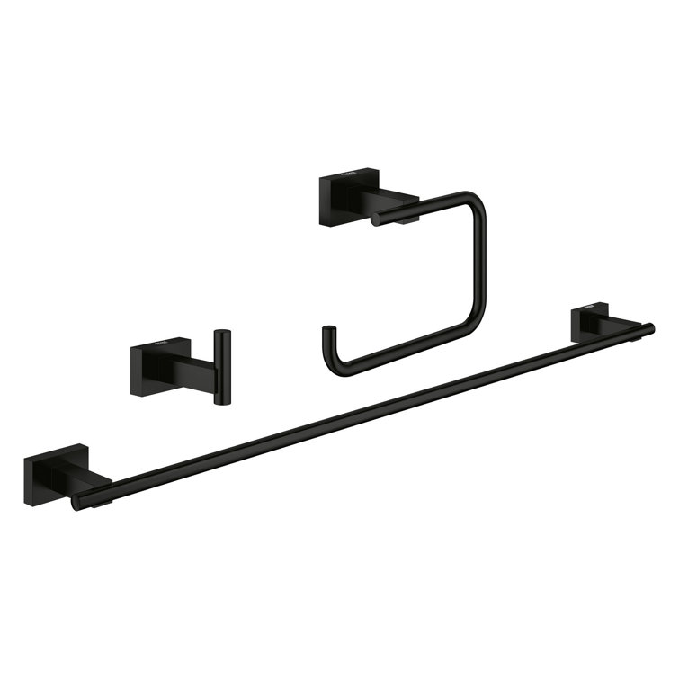 Essentials Cube 3 - Piece Bathroom Hardware Set