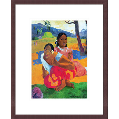 «Nafea Faaipoipo (When are you Getting Married?)» Par Paul Gauguin - Estampe numérique encadrée