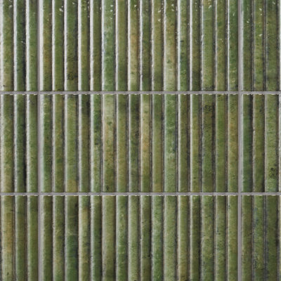 Bond Tile Canu 5.9 In. x 11.81 In. Polished Fluted Ceramic Subway Wall Tile (9.68 Sq. Ft. / Case)