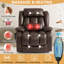 Dual Motor Leather Power Lift Recliner, Infinite Position Lay Flat, Heat & Massage for Adult&Elderly-256013572