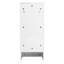 Meuble-lavabo 48 po avec lavabo en céramique, 2 armoires de rangement, porte, meuble-lavabo autoportant lustré blanc brillant de 48 po-93295488