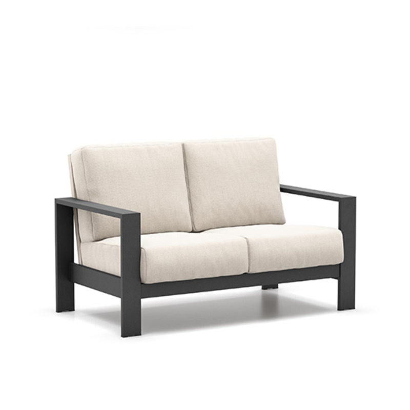 Blair Loveseat With Slip Cover, Indigo, Sailcloth Salt