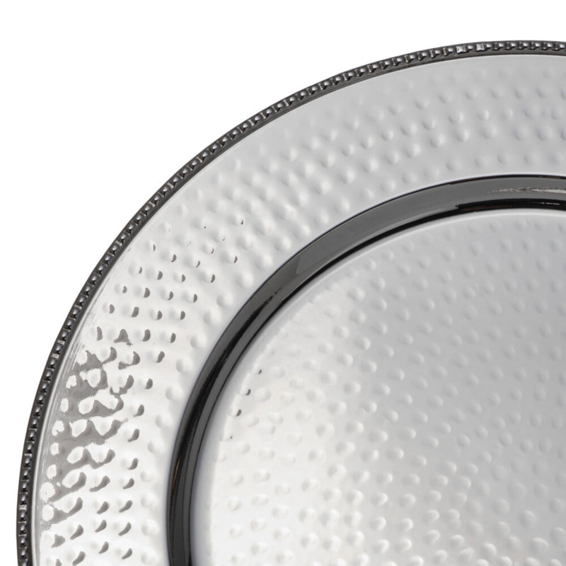 Charger Plates, Set Of 4, Stainless