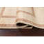 Tapis beige en laine noué à la main de conception unique 4 pi 2 po x 6 pi 1 po New Age
