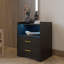2 Drawer Bedside Table with Charging Station and Human Sensor Light-1263879218