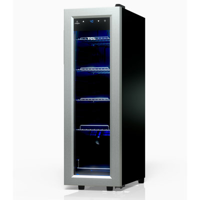 Tcl 1.24 Cu. Ft. Beverage Cooler With Low Noise Operation In Stainless Steel