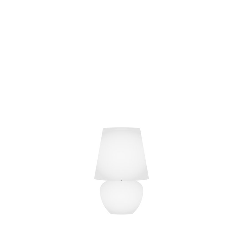 Naxos Table Lamp Mn White Matt Glossy White E12 Ul, 10" H x 6" W x 6" D