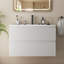 Meuble-lavabo mural simple avec lavabo en céramique et 2 tiroirs-694458079-684340957