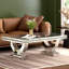 Garnette Mirrored Coffee Table Rectangular U-Legs 72x120cm
