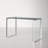 Orion Glass Top Metal Base Writing Desk-33064537