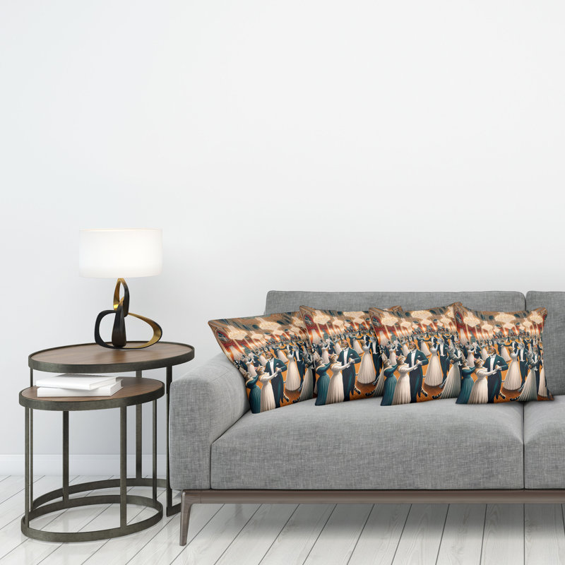 Fabric Reversible Throw Pillow, 20"H x 20"W