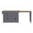  74.5" Kitchen Island with Extendable Table, Rolling Cart with Spice Rack, Storage Cabinet, Grey-1113613928
