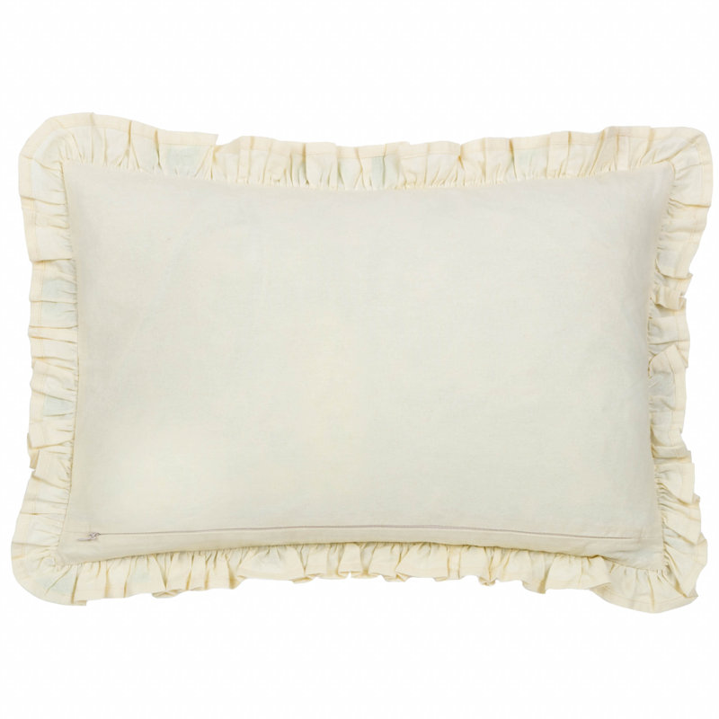 Mae Cushion Cover Floral Rectangular Cushion Cover, Blue