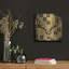  «B & g Deer Skull» par Art Licensing Studio, art mural en métal, 12 po x 12 po-613753626