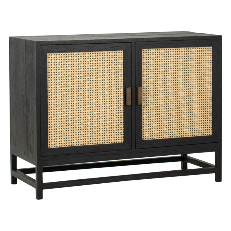 Royette 42" Wide Server in Beige/Black